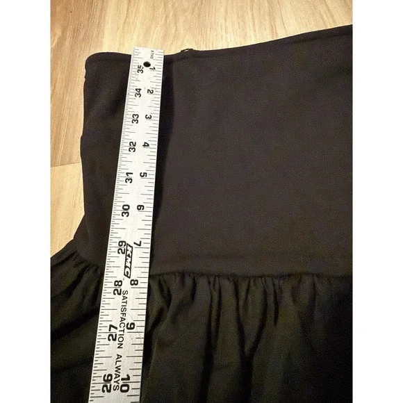 Nicole Miller Womens Dress Size L Black  Strapless Full Length Evening - Picture 5 of 6